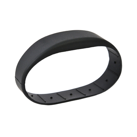 Перезаписываемый RFID браслет T5577 “OFFICE TEMIC” ЧЕРНЫЙ, без застежки