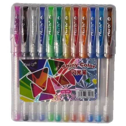 Цветные ручки гелевые Chao Qi 12 шт