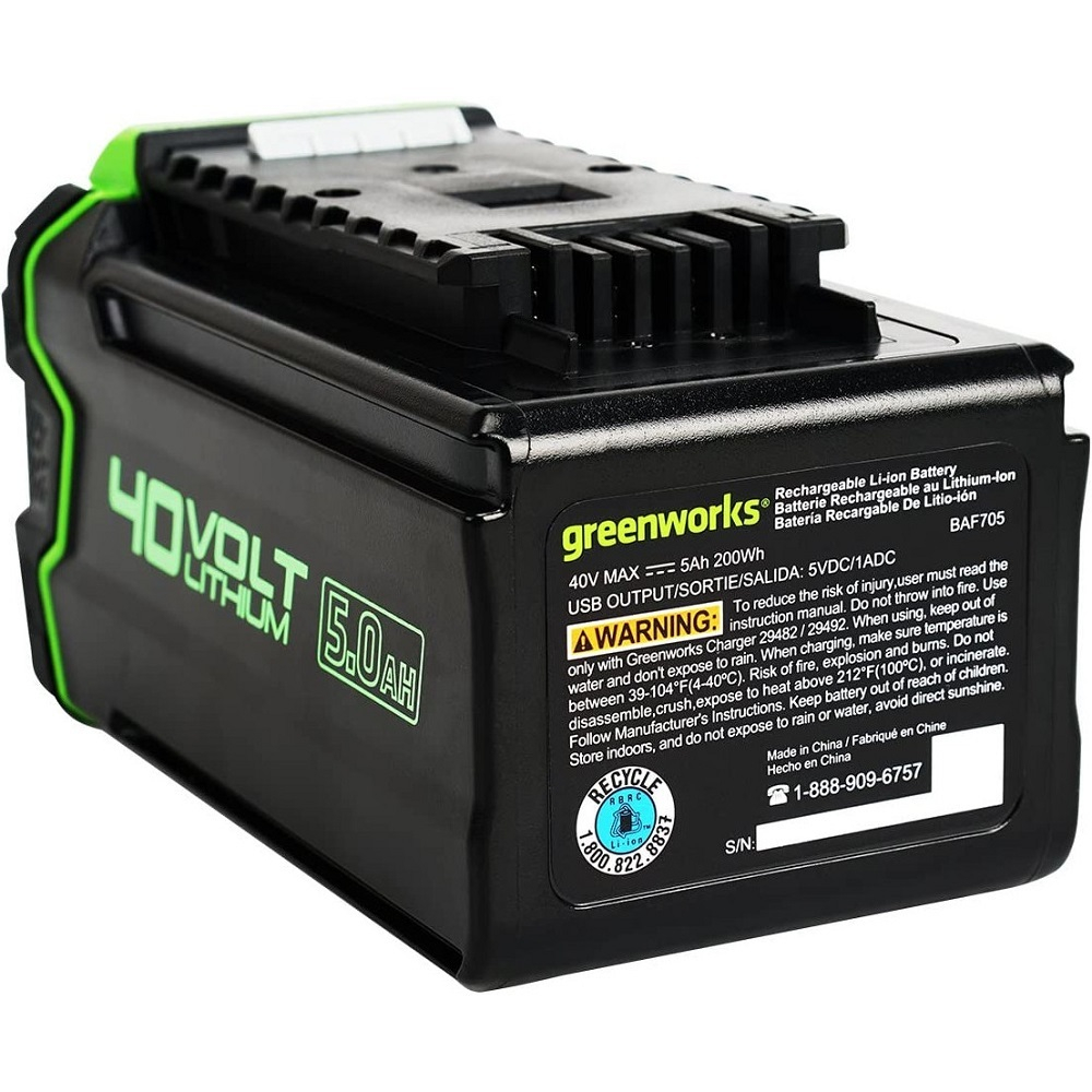 Аккумуляторная батарея GREENWORKS G40B5 40V, 5,0 А*h   2927207