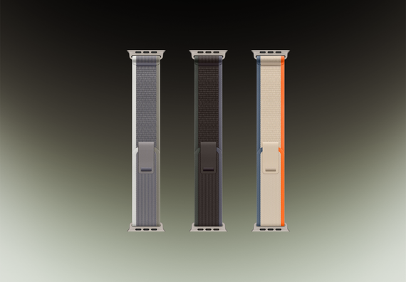 Часы Apple Watch Ultra 2 GPS + Cellular 49 мм, титановый корпус, ремешок Trail цвета Синий/Черный,размер L/M