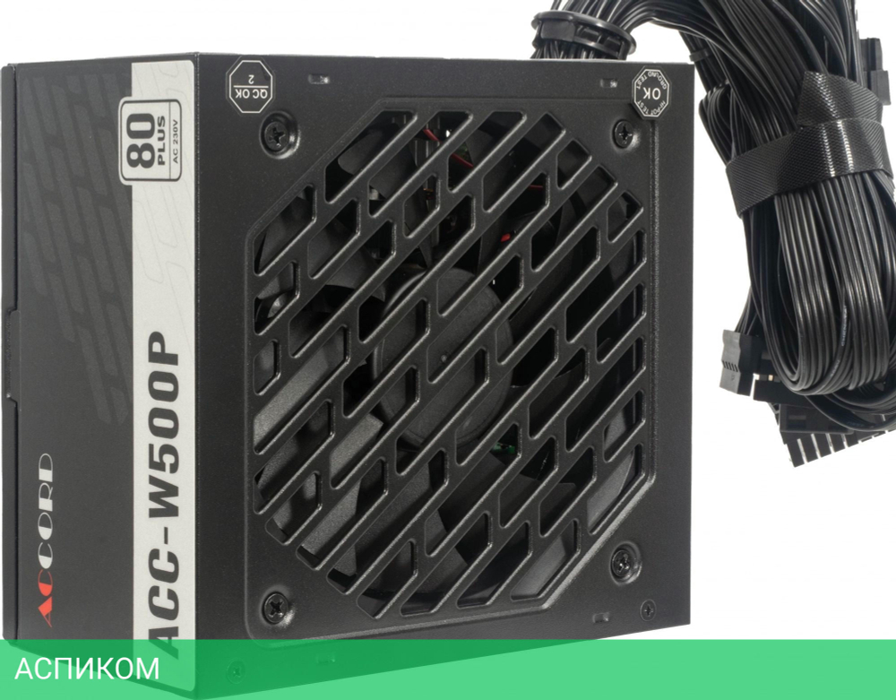 Блок питания Accord ATX 500W 80 Plus White (ACC-W500P)