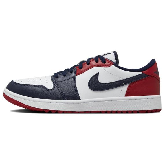 Jordan Air Jordan 1 Подвесные баскетбольные кроссовки с низким верхом Син Красный Юнисекс
