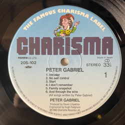 Винтажная виниловая пластинка LP Peter Gabriel (Япония 1984) (Оби)