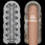 Мастурбатор-насадка с вибрацией Lovetoy Knights Ring Spiral (13,5*5,5 см)