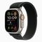 Apple Watch Ultra 2 GPS + Cellular, 49mm, титан светлого цвета, ремешок Trail черного цвета (2024)