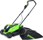 Газонокосилка аккумуляторная GREENWORKS GD24LM33K2 24V, 33 см, бесщеточная 2516107UA