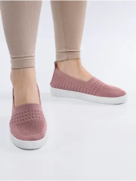 Мокасины летние текстильные