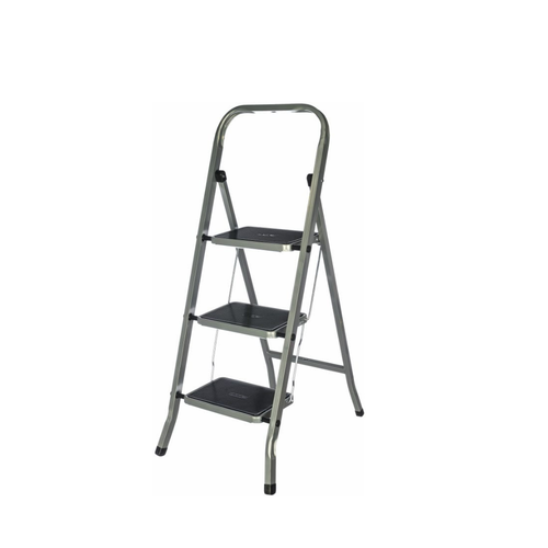 Стремянка стальная с широкими ступенями 3 ступени