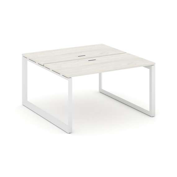 Style Project Рабочая станция двухсторонняя SN-59O.DRS-001 Дуб Наварра/Металл Белый/Белый Заглушка 9