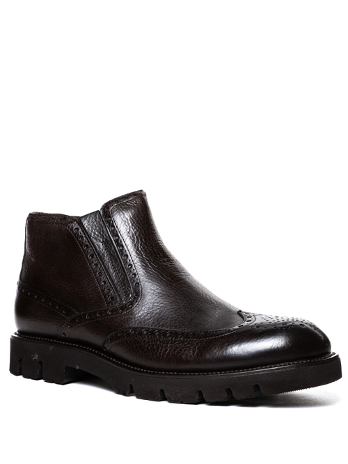 Кожаные ботинки Barcly 8206 на меху