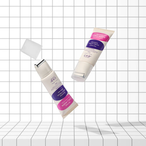 CKD Крем для шеи омолаживающий - Retino collagen small molecule 300 guasha cream filltocshot, 50мл