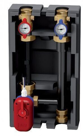 Насосная группа с 3-х ходовым приводным смесителем FAR - Ду25 (без насоса)