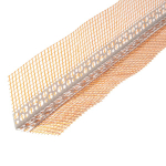 УГОЛ ПЕРФОРИРОВАННЫЙ ПВХ С СЕТКОЙ