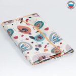 5164372 Клеёнка 70*100 см., арт. 0058, с окантовкой, рисунок «Совы», цвет МИКС