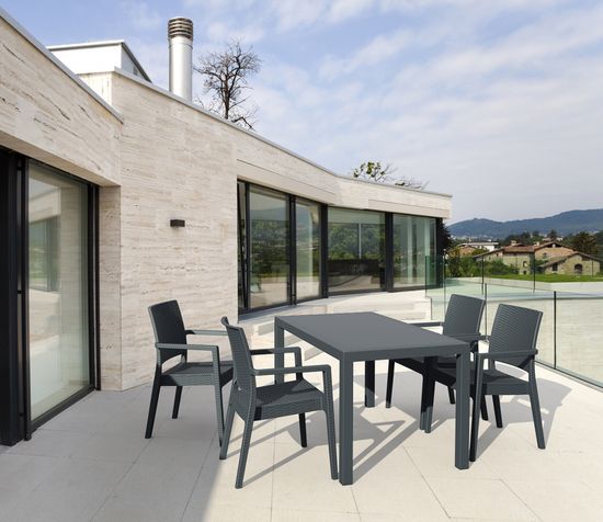 Стол пластиковый Orlando 140 антрацит Siesta Contract Турция