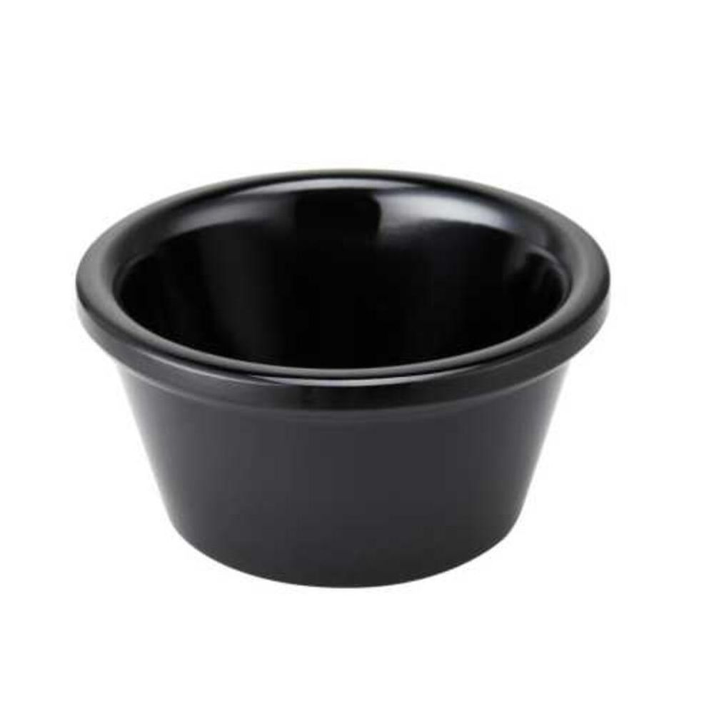 Соусник 50 мл круглый пластик черный набор 12 шт. P.L. Proff Cuisine