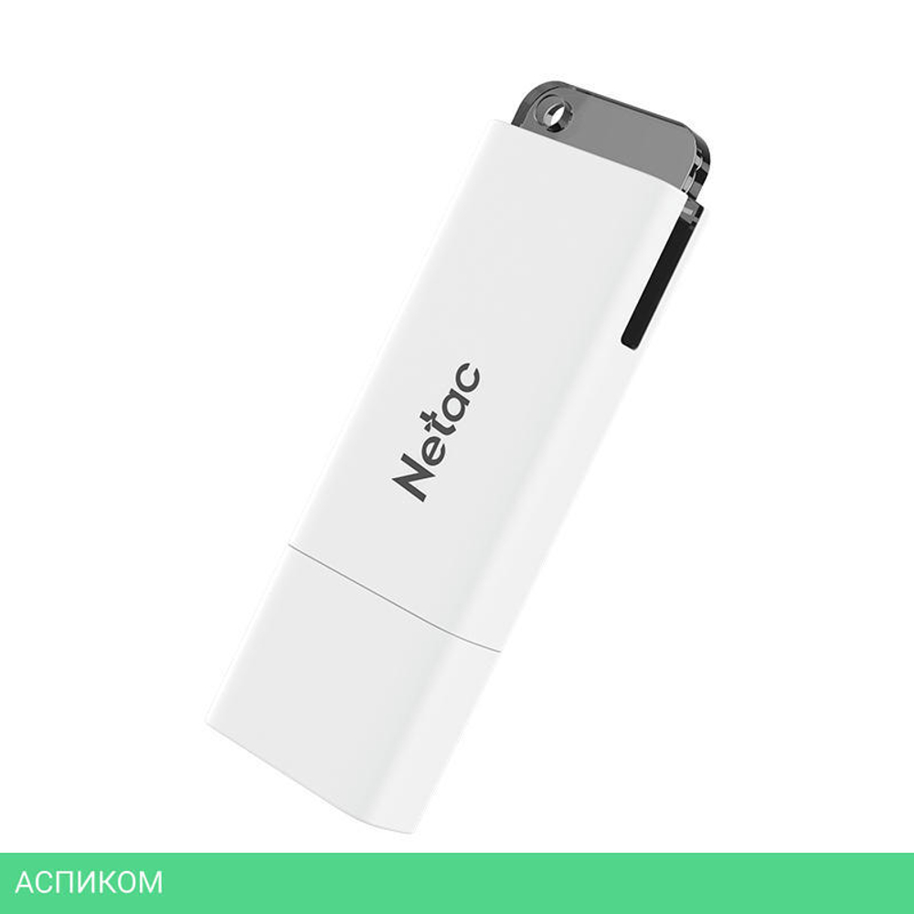 USB Flash-накопитель Netac U185 32Gb белый (NT03U185N-032G-30WH)