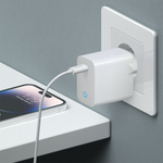 Сетевое зарядное устройство USB Type-C, Power Delivery, 20Вт, белый