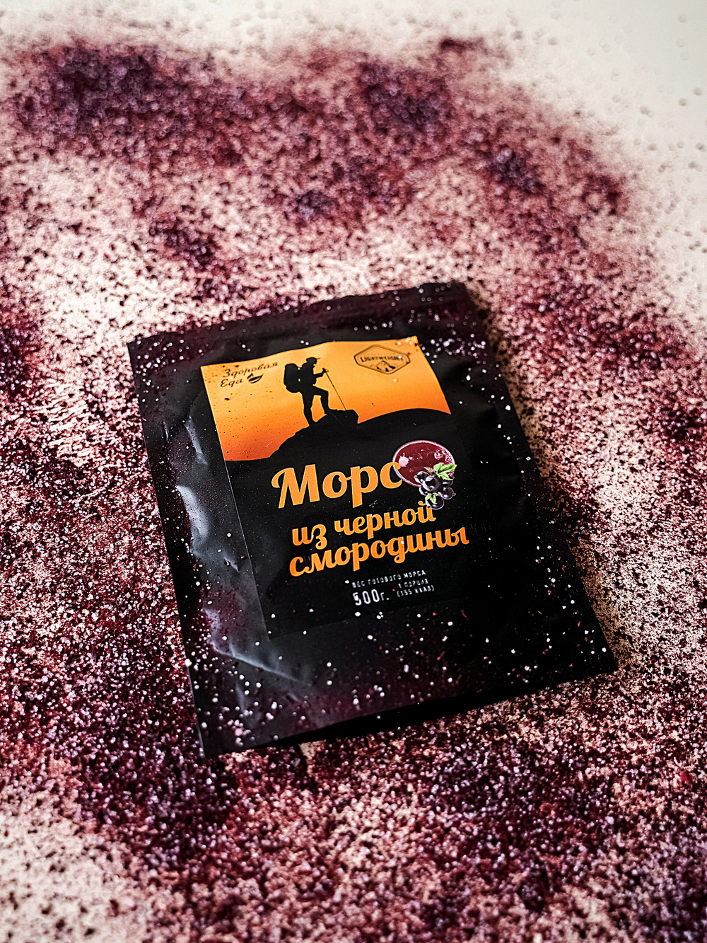 МОРС ИЗ ЧЕРНОЙ СМОРОДИНЫ, НАТУРАЛЬНЫЙ ИЗ СУБЛИМИРОВАННОЙ ЯГОДЫ 50 ГРАММ