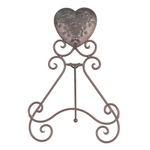 Держатель для книг/тарелки "Сердце" 21x19x31см