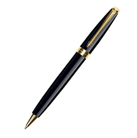 Parker Fusion Laque Black GT шариковая ручка, M, подарочная упаковка