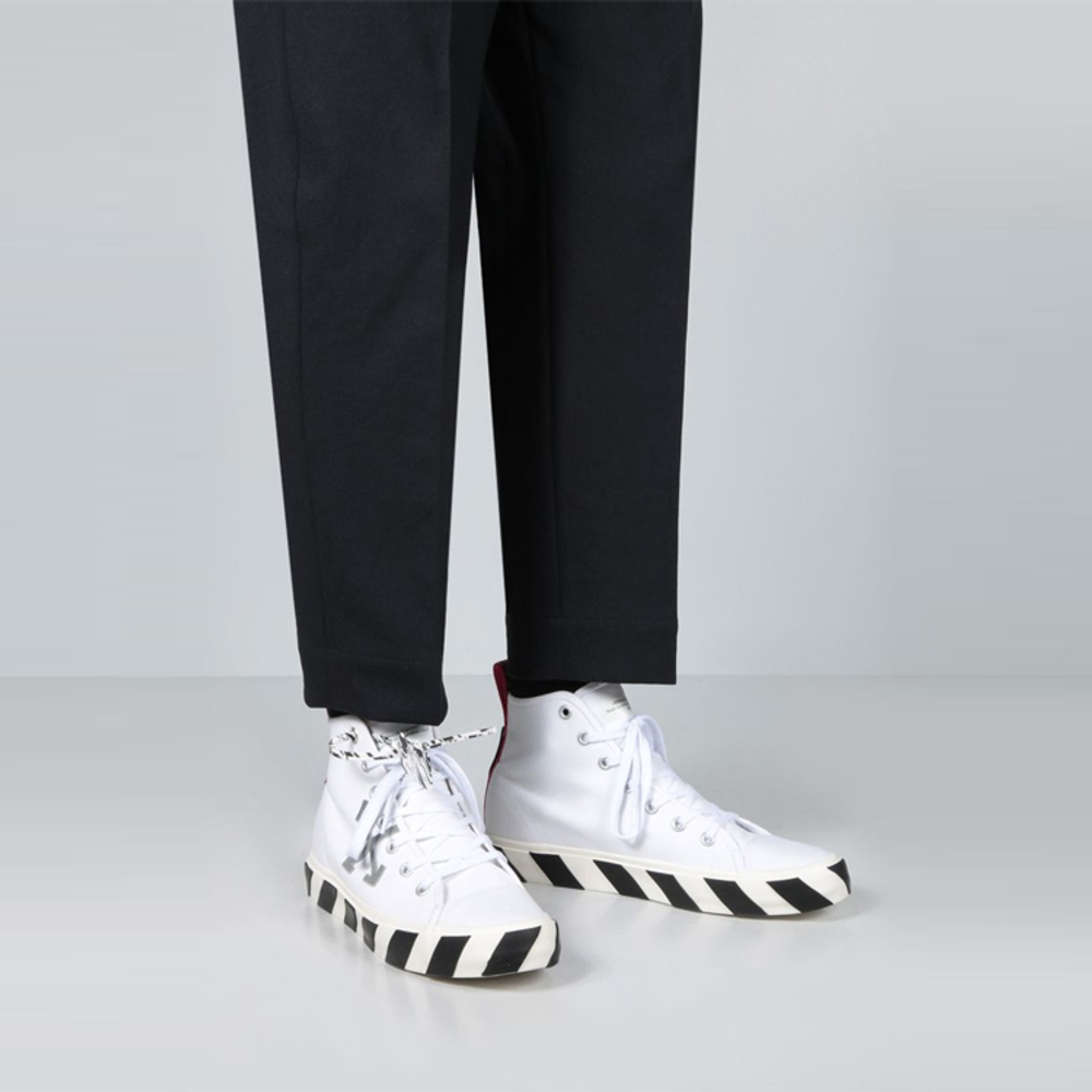 Off-White Vulcanised Mid-Top