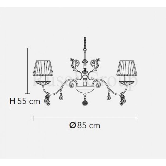 Люстра Masiero PRIMADONNA 8 (Emme Pi Light 6020)