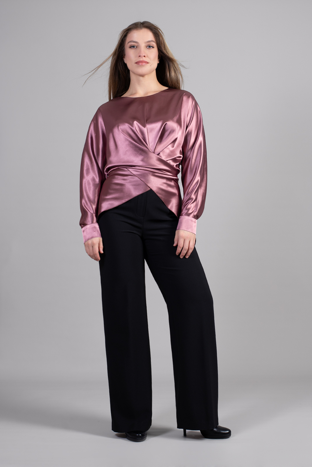 Блузка женская 4495АП, пепельная роза #506ПРо094495АП