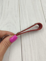 брелок кожа люверс