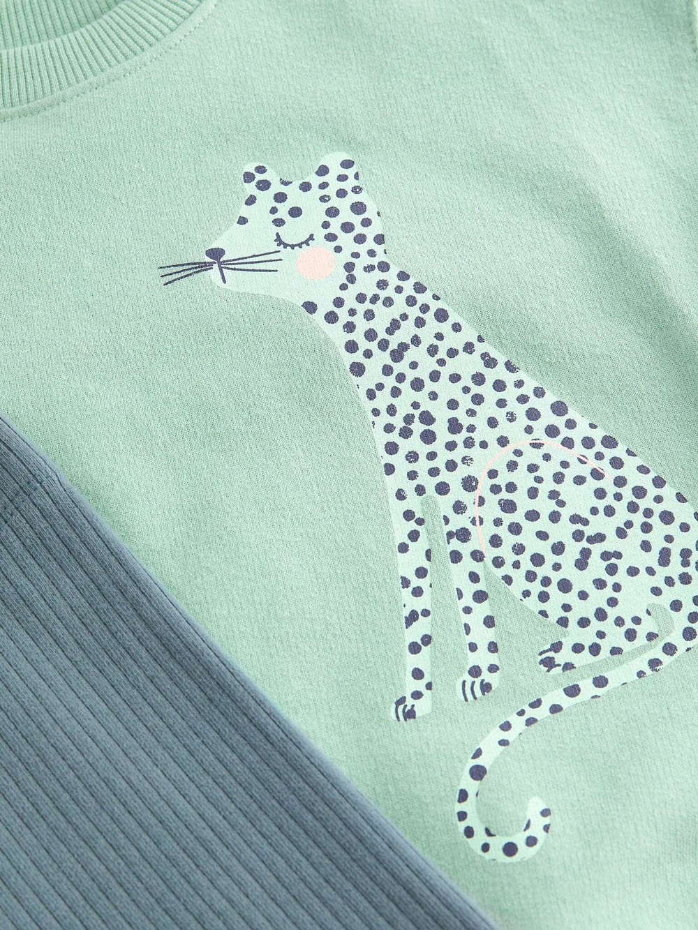 Толстовка и легинсы в комплекте для девочки Next 386-190, Мятный, Серый