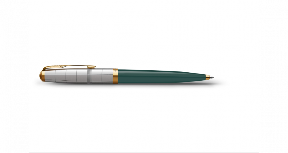 Шариковая ручка Parker 51 Premium Forest Green GT стержень: M, цвет чернил: black, в подарочной упаковке.