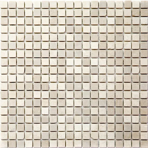 4M021-15T Мозаика из мрамора 4 мм Natural i-Tilе бежевый светлый квадрат матовый