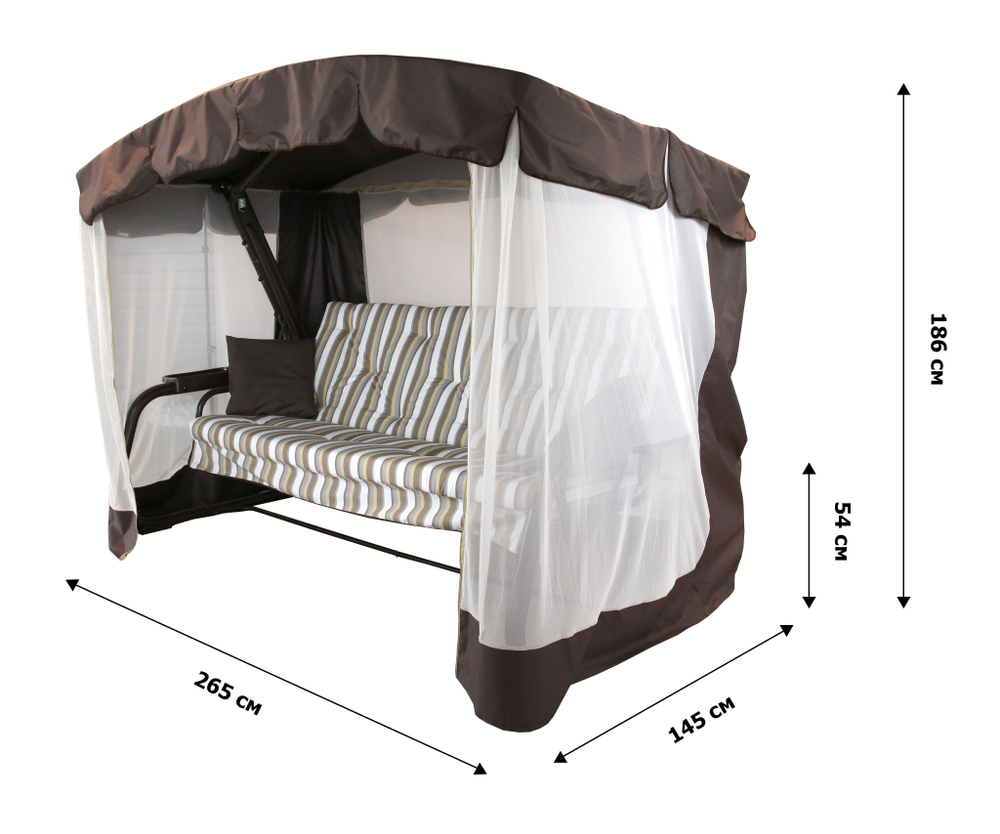 Качели садовые 4-х местные Саванна-2 арт.с1765