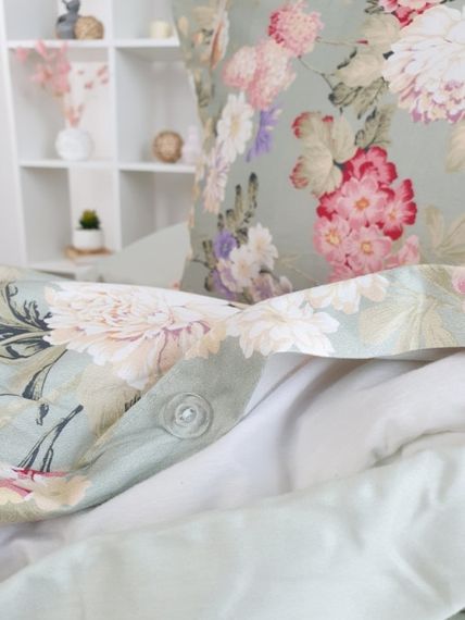 Постельное белье ANGELICA зеленый  deluxe TIVOLYO HOME Турция