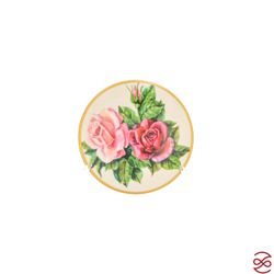 Набор армудов с блюдцами на 6 персон Toygar Rose White 150мл