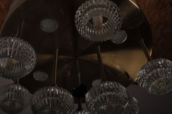 Люстра потолочная MANNE PL.7440-9+4(BR) d50