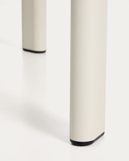 Уличный стол Erice из алюминия и закаленного стекла цвета экрю, 230 x 100 см