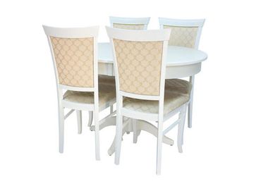 Обеденная группа Leset стол Вермонт 2Р и стулья Монтана слоновая кость