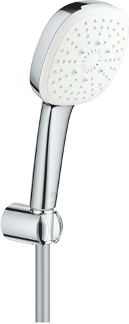 Набор с нерегулируемым держателем для душа GROHE Tempesta 110 Cube  лейка 3 режима, 9,5 л/мин, шланг Relexaflex 1500 мм (27588003)