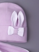 Шапка и снуд для малышей на осень