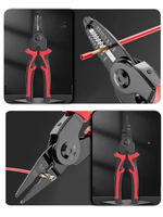 Многофункциональные комбинированные плоскогубцы 5 в 1, зачистка проводов, обжимные плоскогубцы, кусачки для кабеля.