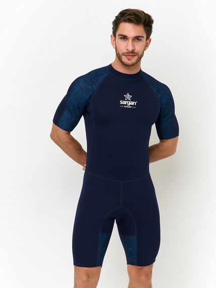 Короткий гидрокостюм Sargan Sport 1011/BL 2 мм синий микс