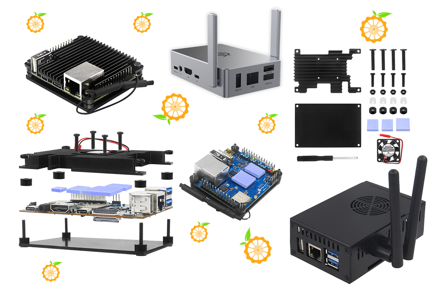 Металлический корпус для одноплатных компьютеров Orange PI: надежная защита  от нагревания