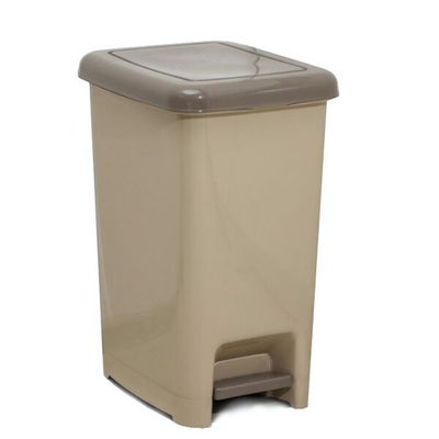 Мусорное ведро с педалью "Слим" 60л капучино