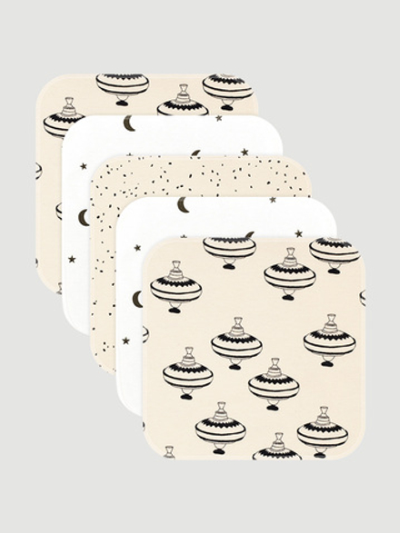 Набор платочков-слюнявчиков Mjölk Юла