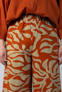 Брюки женские 4323ВП, Абстракция #363Аба024323ВП