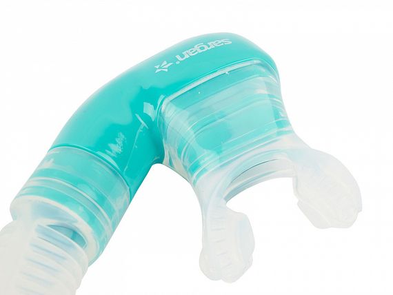 Трубка детская Sargan Максима юниор прозрачный/бирюзовый