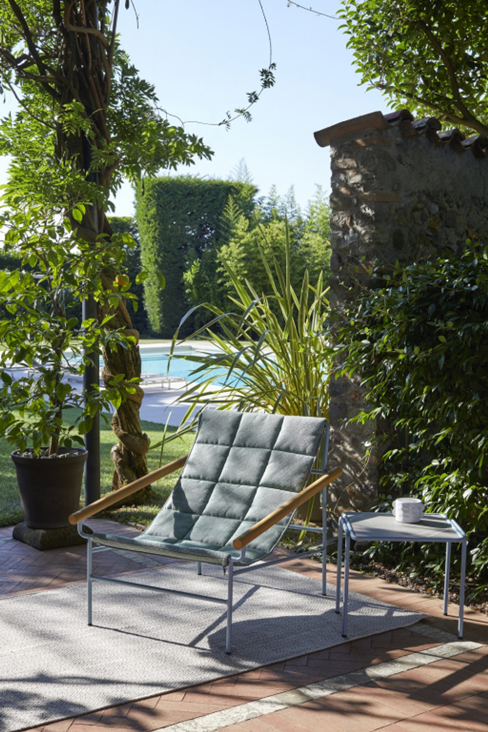 Кресло лаунж металлическое Scab Design Dress Code Glam Outdoor, голубой