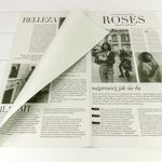 Пленка В листах 20 шт 57 х 57 см "Газета ROSES" (Серый)