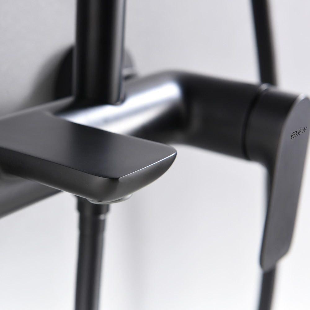 Душевая система Black&White Universe черная матовая (UK8300В)